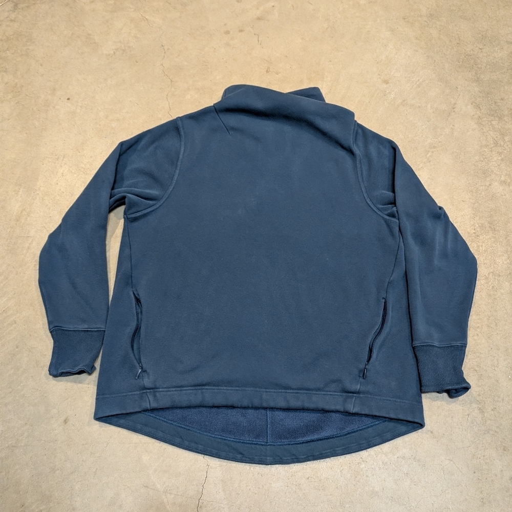 Athleta Blue Cozy Karma Sweatshirt Women's L